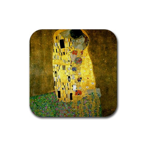 Gustav Klimt The Kiss Fine Art Painting Rubber Square Coasters Set 13209095 Made To Order Custom Design Available
