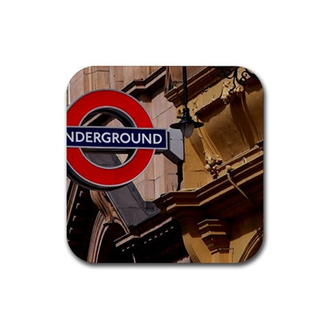Underground Tube Subway In London England Rubber Square Coasters Set 15686445 Made To Order Custom Design Available